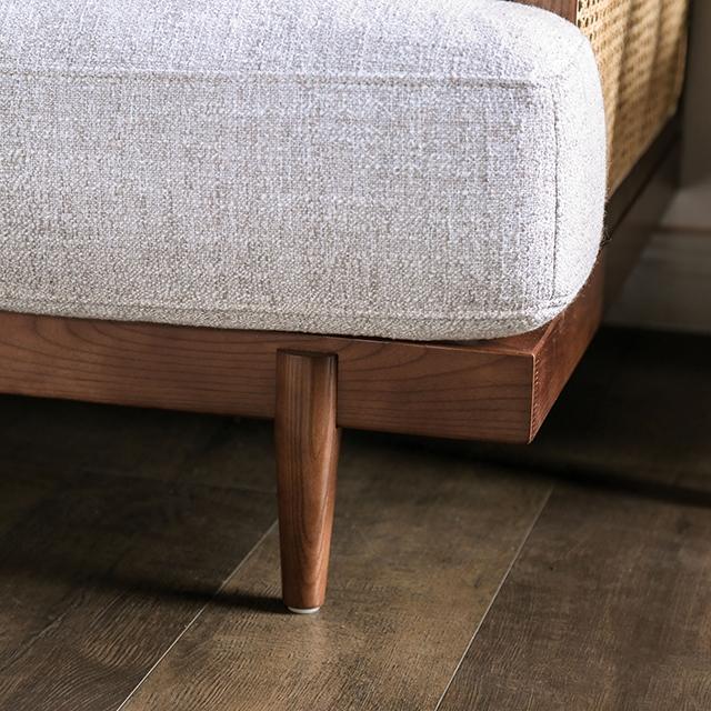 ALESUND Loveseat, Beige/Light Oak, Natural & Brown - Imperial Furniture (Las Vegas, NV) - Multi Location