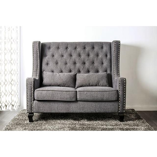 Alicante Love Seat Bench, Gray - Imperial Furniture (Las Vegas, NV) - Multi Location