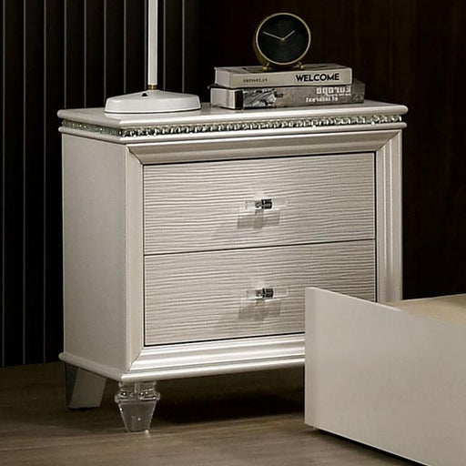 ALLIE Night Stand Beige & Rose Gold - Imperial Furniture (Las Vegas, NV) - Multi Location