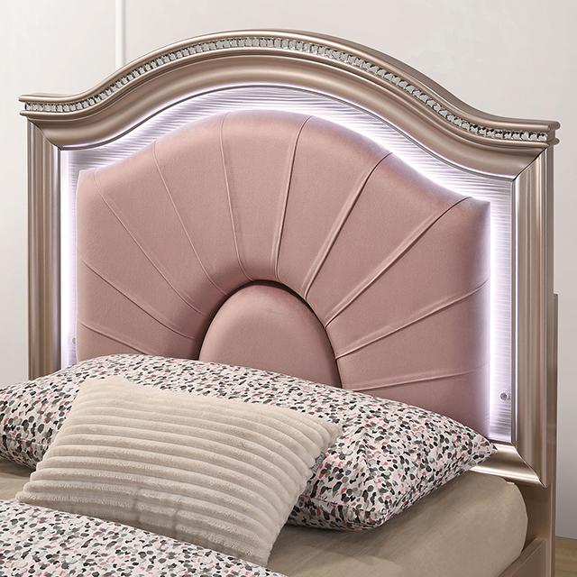ALLIE Twin & Full Rose Gold Bed - Imperial Furniture (Las Vegas, NV) - Multi Location