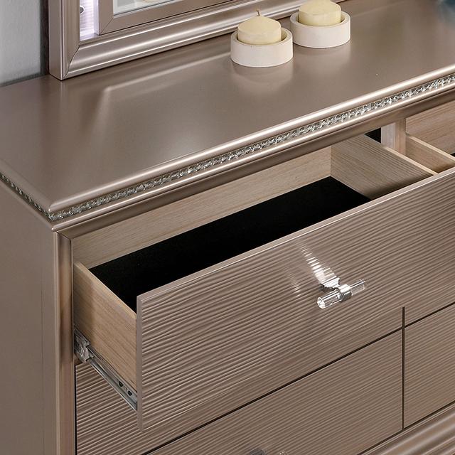 ALLIE Twin & Full Rose Gold Bed - Imperial Furniture (Las Vegas, NV) - Multi Location