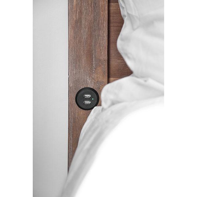 Wynton Weathered Light Oak Cal.King, E.King, & Queen Bed - Imperial Furniture (Las Vegas, NV) - Multi Location