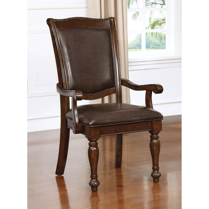Alpena Brown Cherry/Espresso Arm Chair & Side Chair (2/CTN) - Imperial Furniture (Las Vegas, NV) - Multi Location