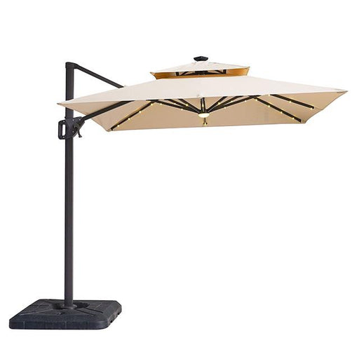 Xico 8 Ft Square Umbrella w/ Double Top w/ LED Light + 37" Large Base - Imperial Furniture (Las Vegas, NV) - Multi Location