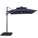 Xico 8 Ft Square Umbrella w/ Double Top w/ LED Light + 37" Large Base - Imperial Furniture (Las Vegas, NV) - Multi Location