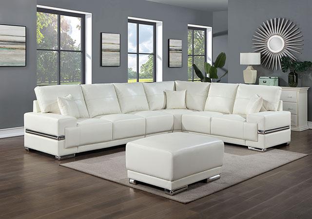 ALTHEA Ottoman, White - Imperial Furniture (Las Vegas, NV) - Multi Location