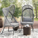 Alverta Foldable Chair Grey & Black (2/Ctn) - Imperial Furniture (Las Vegas, NV) - Multi Location