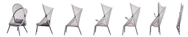 Alverta Foldable Chair Grey & Black (2/Ctn) - Imperial Furniture (Las Vegas, NV) - Multi Location