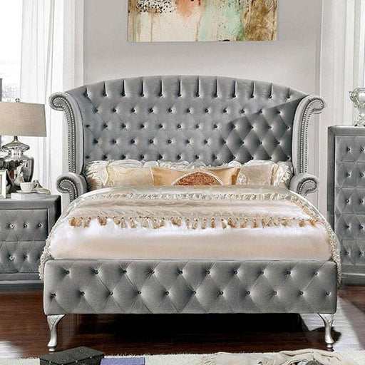 Alzir Bed Grey & Blue - Imperial Furniture (Las Vegas, NV) - Multi Location