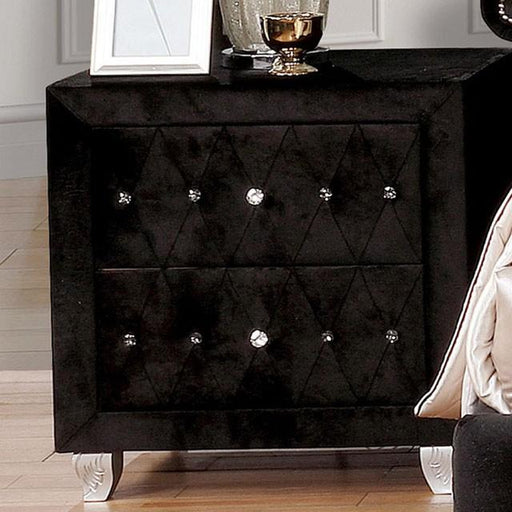 Alzire Black & Blue Night Stand - Imperial Furniture (Las Vegas, NV) - Multi Location