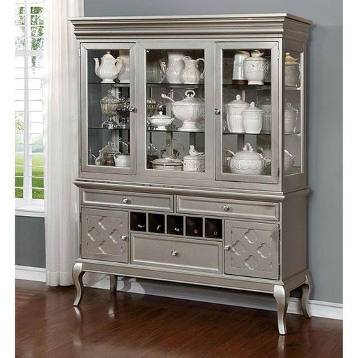 Amina Champagne Hutch & Buffet - Imperial Furniture (Las Vegas, NV) - Multi Location