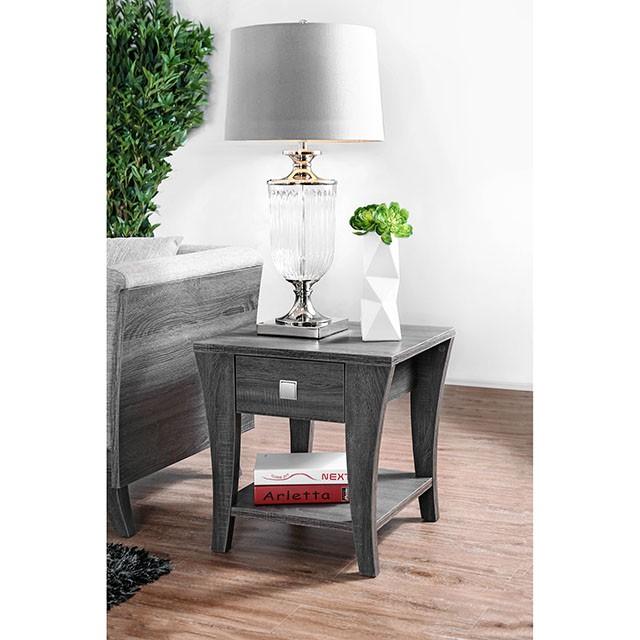 Amity Gray End Table - Imperial Furniture (Las Vegas, NV) - Multi Location