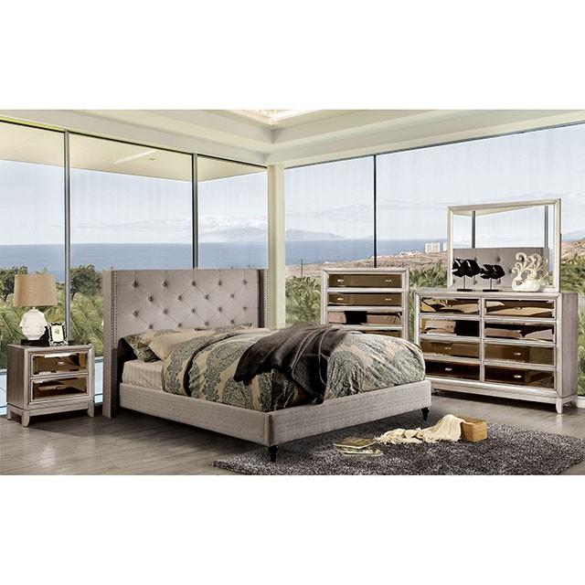 Anabelle E.King Bed Purple & Natural - Imperial Furniture (Las Vegas, NV) - Multi Location