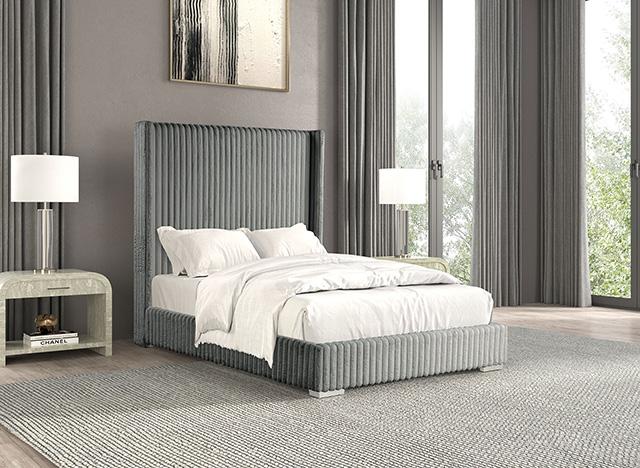Cadwell Bed Black, Grey, Pink & White - Imperial Furniture (Las Vegas, NV) - Multi Location