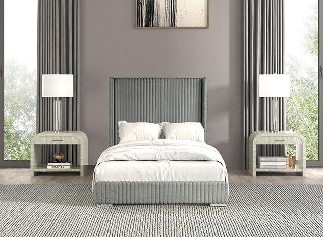 Cadwell Bed Black, Grey, Pink & White - Imperial Furniture (Las Vegas, NV) - Multi Location