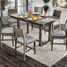 Anton 7 Pc Counter Ht Table Set - Imperial Furniture (Las Vegas, NV) - Multi Location