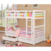 California Iv Black, Walnut, Gray, & White Twin/Twin Bunk Bed - Imperial Furniture (Las Vegas, NV) - Multi Location