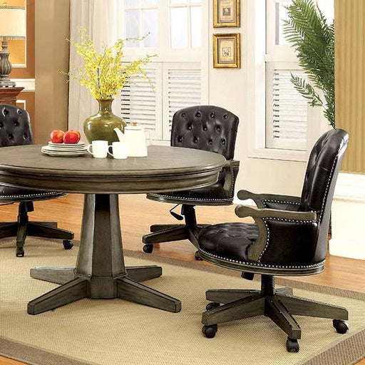 YELENA Gray Game Table - Imperial Furniture (Las Vegas, NV) - Multi Location