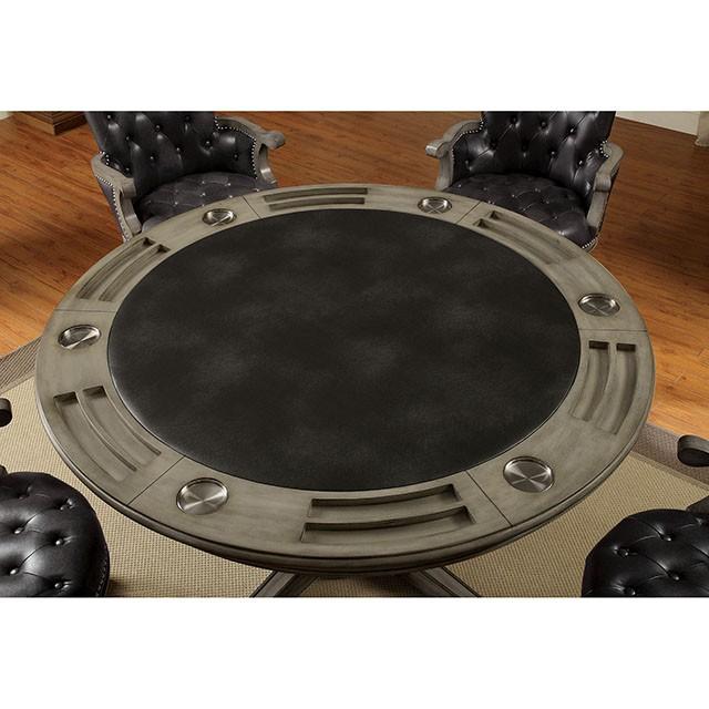 YELENA Gray Game Table - Imperial Furniture (Las Vegas, NV) - Multi Location