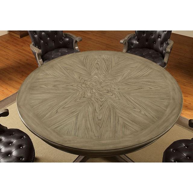 YELENA Gray Game Table - Imperial Furniture (Las Vegas, NV) - Multi Location