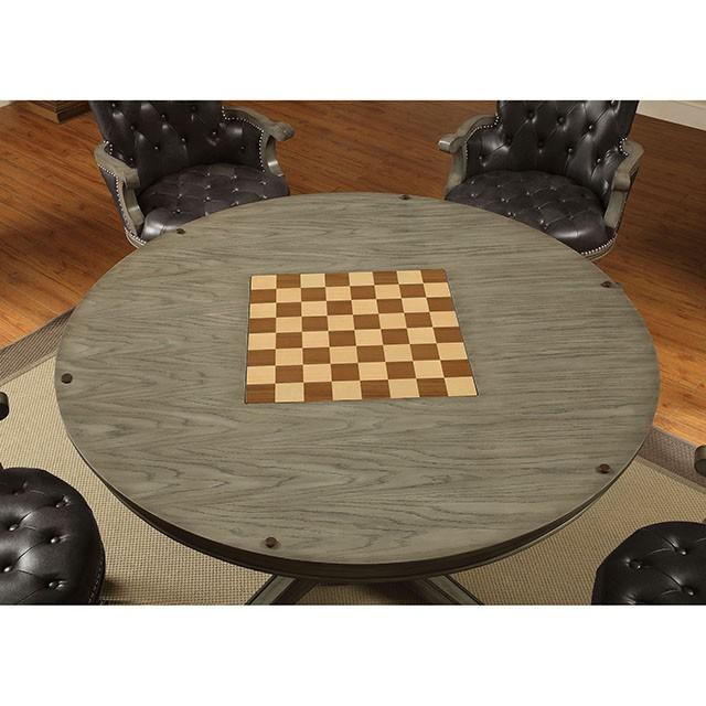 YELENA Gray Game Table - Imperial Furniture (Las Vegas, NV) - Multi Location