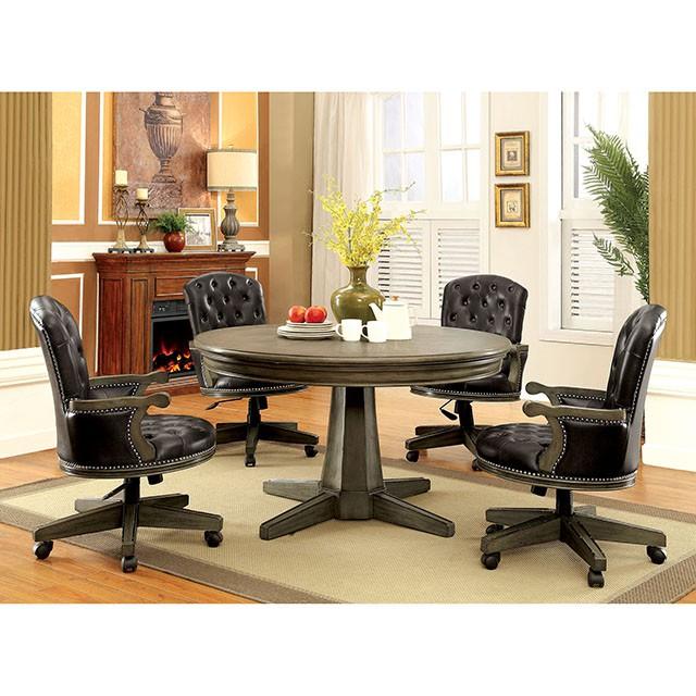 YELENA Gray Game Table - Imperial Furniture (Las Vegas, NV) - Multi Location