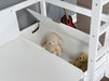 CALLISTUS Twin Workstation Loft Bed, White & Gray - Imperial Furniture (Las Vegas, NV) - Multi Location