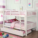 Cameron Dark Walnut, White & Gray Full/Full Bunk Bed - Imperial Furniture (Las Vegas, NV) - Multi Location