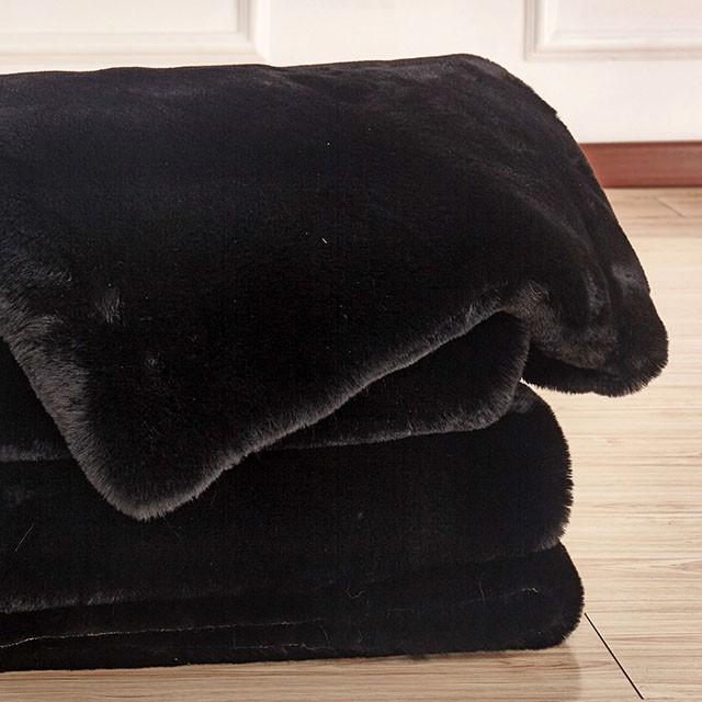 Caparica Black Throw, Black - Imperial Furniture (Las Vegas, NV) - Multi Location