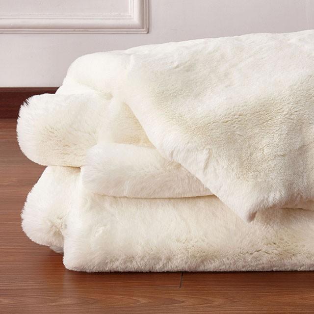 Caparica Off White Throw, Off White - Imperial Furniture (Las Vegas, NV) - Multi Location