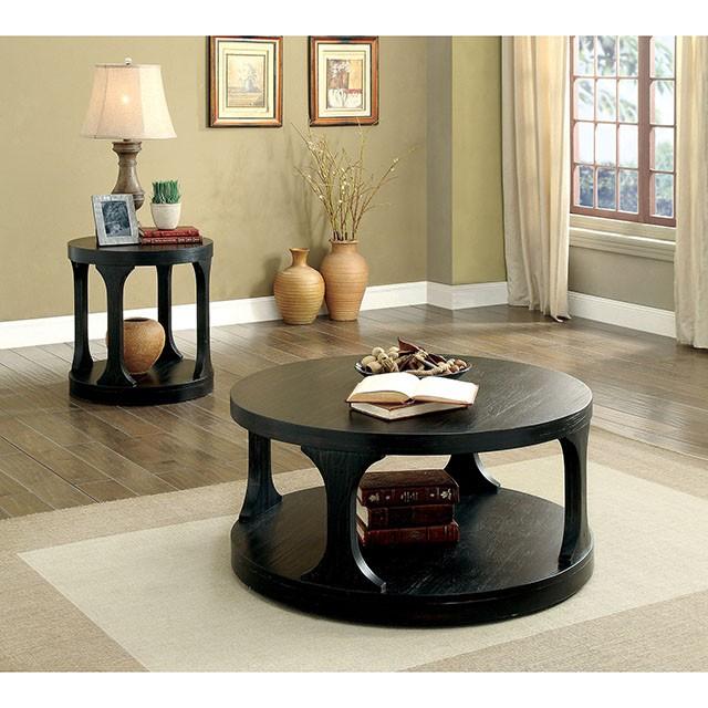 Carrie Antique Black End Table - Imperial Furniture (Las Vegas, NV) - Multi Location