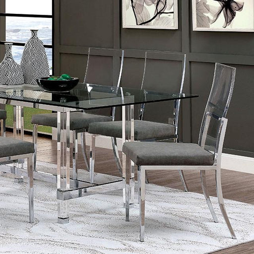 Casper Chrome Dining Table - Imperial Furniture (Las Vegas, NV) - Multi Location
