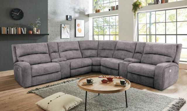 APOSTOLOS Power Sectional, Light Gray - Imperial Furniture (Las Vegas, NV) - Multi Location