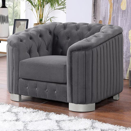 CASTELLON Chair, Dark Gray - Imperial Furniture (Las Vegas, NV) - Multi Location