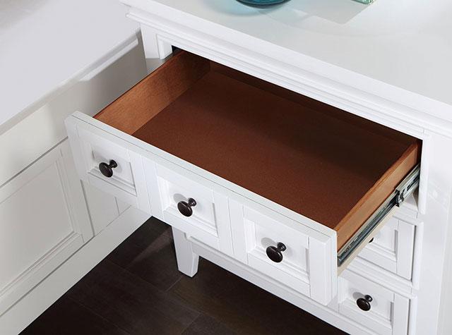 CASTILE Night Stand w/ USB, White - Imperial Furniture (Las Vegas, NV) - Multi Location