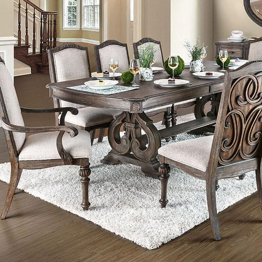 ARCADIA Rustic Natural Tone, Ivory Dining Table - Imperial Furniture (Las Vegas, NV) - Multi Location