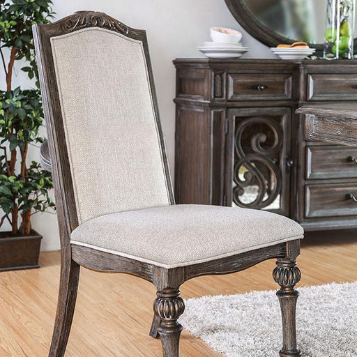 ARCADIA Rustic Natural Tone/ Ivory Side Chair (2/CTN) - Imperial Furniture (Las Vegas, NV) - Multi Location