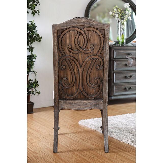 ARCADIA Rustic Natural Tone/ Ivory Side Chair (2/CTN) - Imperial Furniture (Las Vegas, NV) - Multi Location