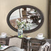 ARCADIA Rustic Natural Tone Mirror, Oval - Imperial Furniture (Las Vegas, NV) - Multi Location