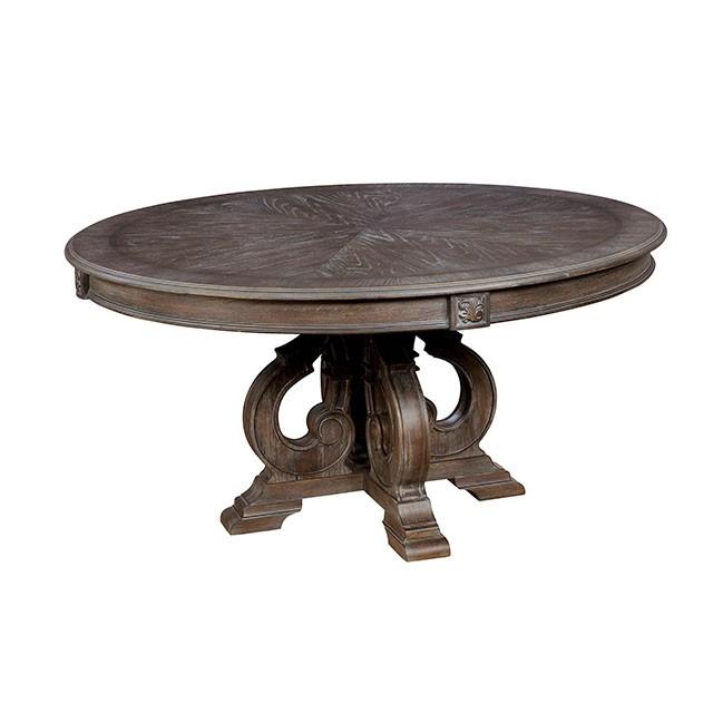 Arcadia Rustic Natural Tone Round Dining Table - Imperial Furniture (Las Vegas, NV) - Multi Location