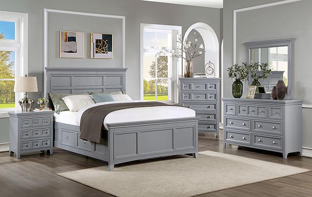 Castlile Bed Grey - Imperial Furniture (Las Vegas, NV) - Multi Location
