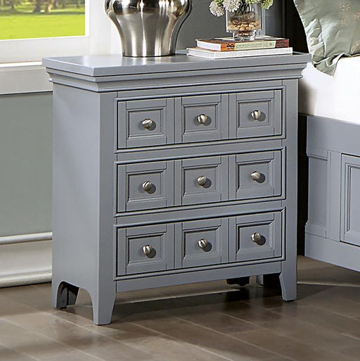 CASTLILE Night Stand w/ USB, Gray - Imperial Furniture (Las Vegas, NV) - Multi Location
