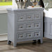 CASTLILE Night Stand w/ USB, Gray - Imperial Furniture (Las Vegas, NV) - Multi Location