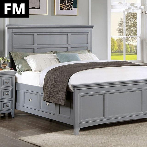 Castlile Bed Grey - Imperial Furniture (Las Vegas, NV) - Multi Location