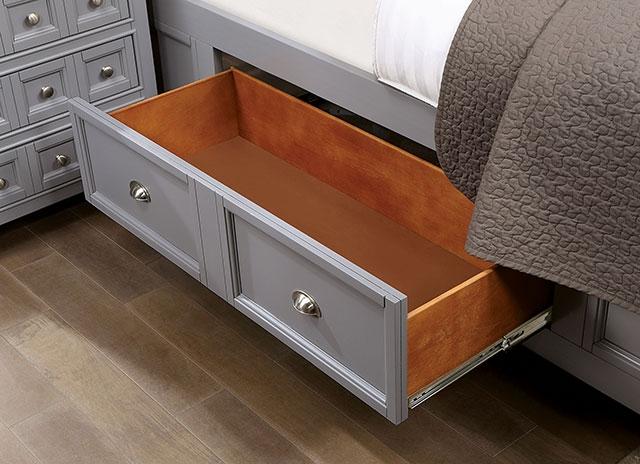 CASTLILE Queen Bed, Gray - Imperial Furniture (Las Vegas, NV) - Multi Location