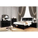 Castor Bed Black, Chrome, & White - Imperial Furniture (Las Vegas, NV) - Multi Location
