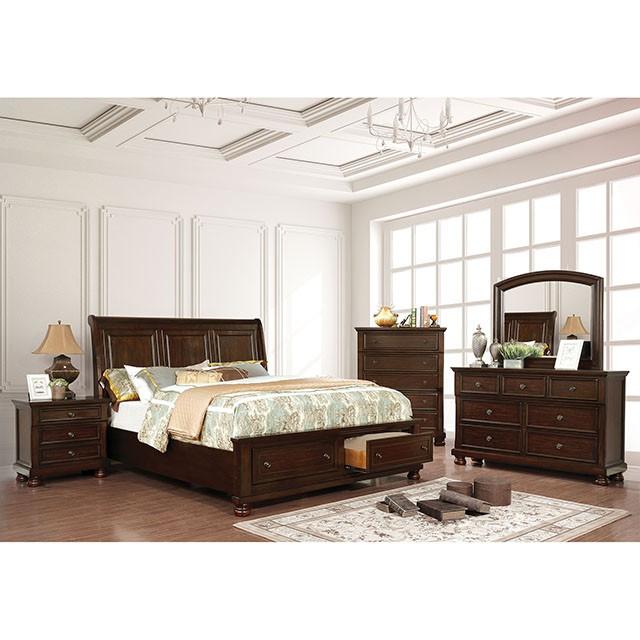 Castor Bed Black, Chrome, & White - Imperial Furniture (Las Vegas, NV) - Multi Location
