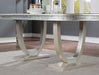 CATHALINA Oval Dining Table, Silver - Imperial Furniture (Las Vegas, NV) - Multi Location