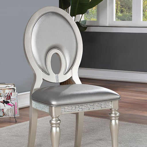 CATHALINA Side Chair (2/CTN), Silver - Imperial Furniture (Las Vegas, NV) - Multi Location