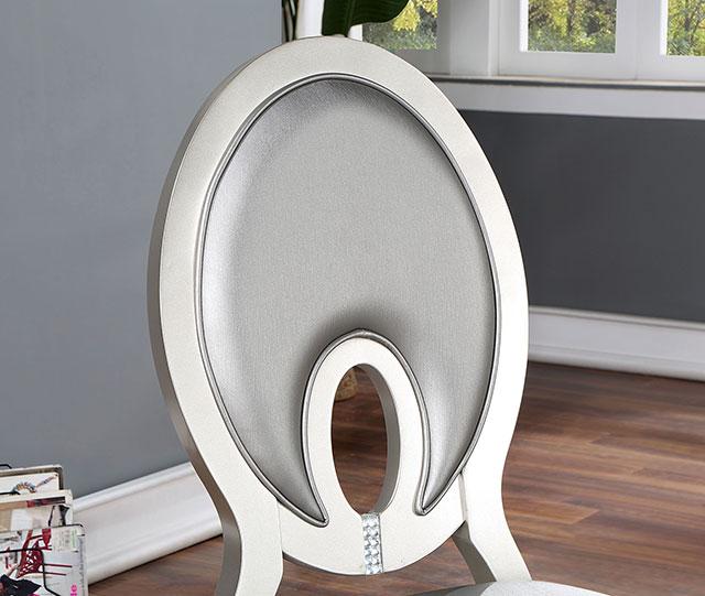 CATHALINA Side Chair (2/CTN), Silver - Imperial Furniture (Las Vegas, NV) - Multi Location